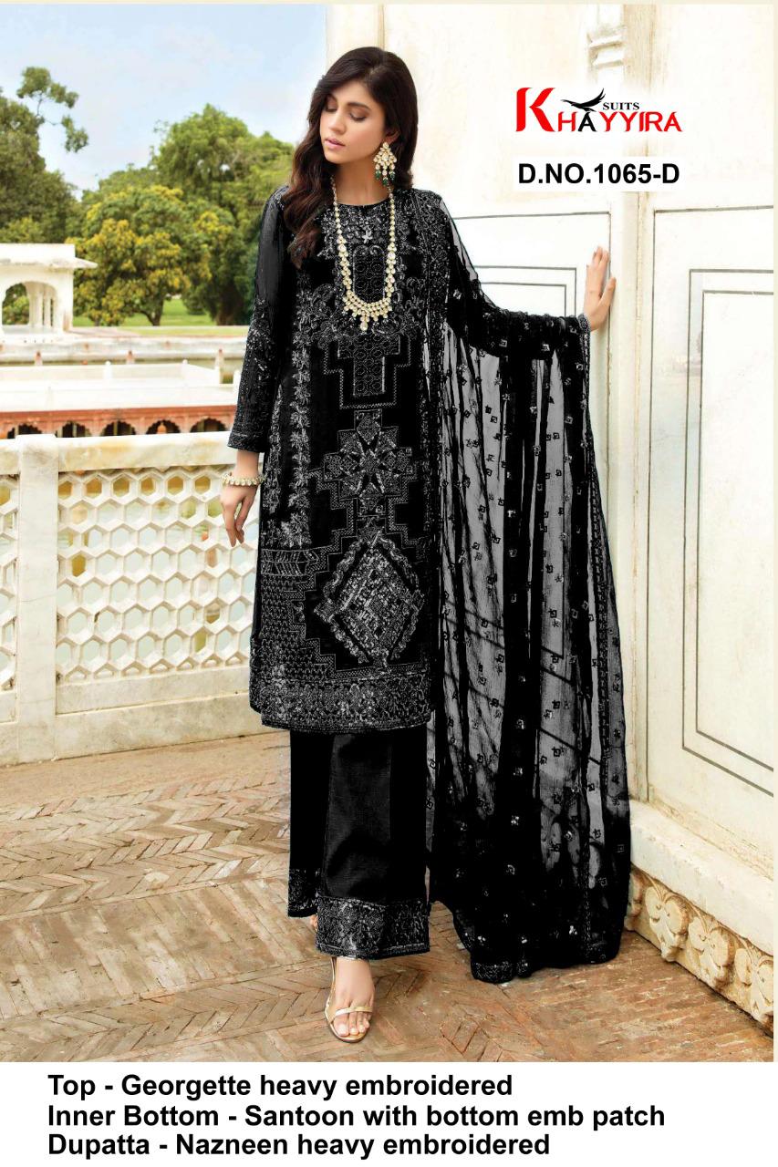 PAKISTANI SUITS D NO 1065D BY KHAYYIRA